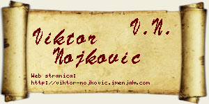 Viktor Nojković vizit kartica